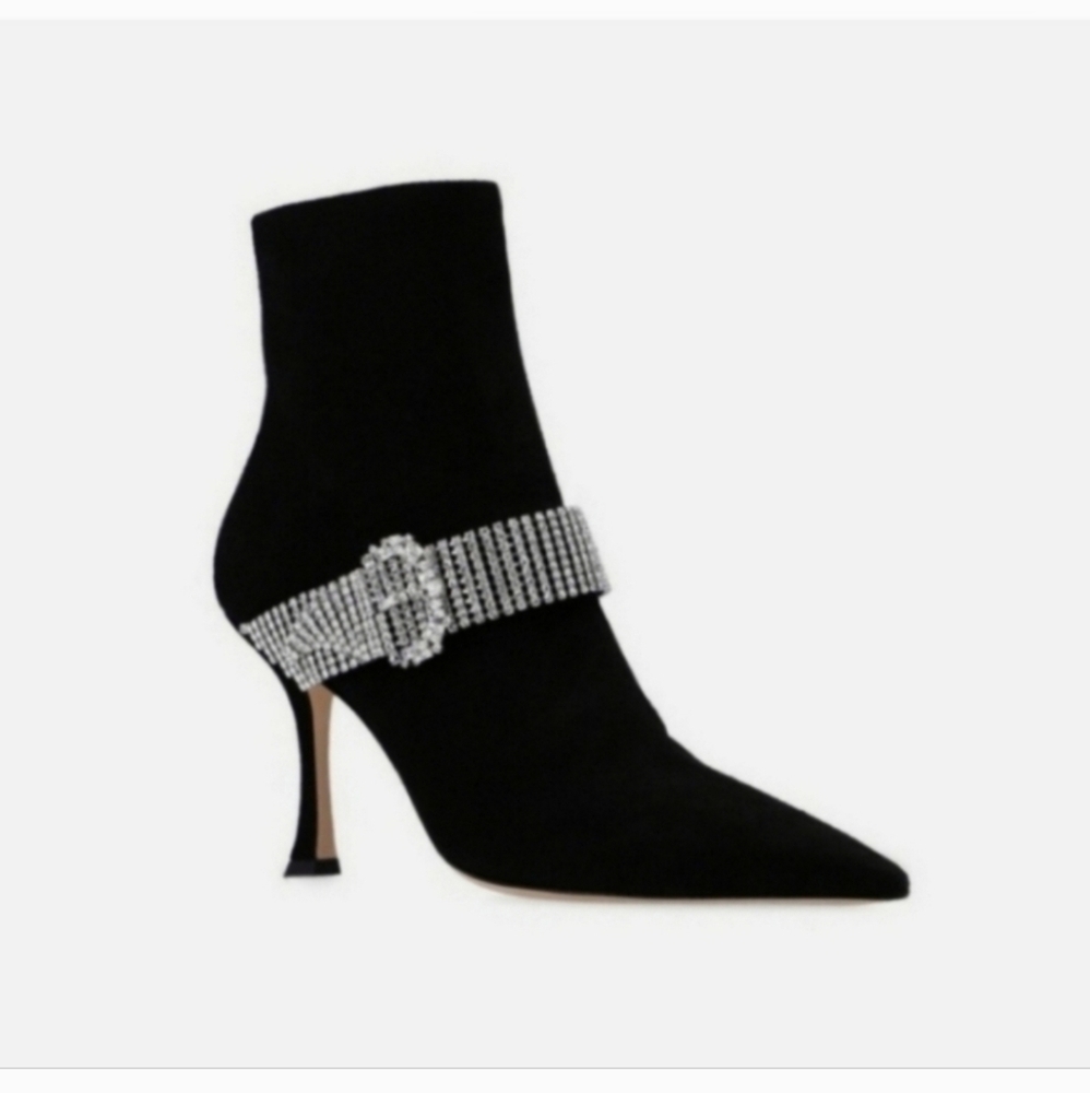 Jimmy choo crystal suede booties size 39,5